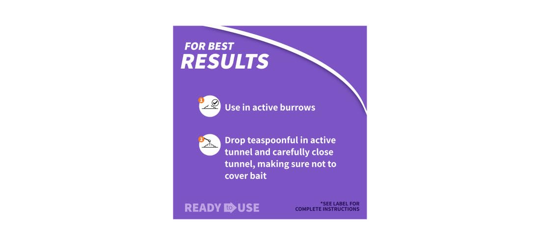 Residential use label on Bonide Revenge Moletox product