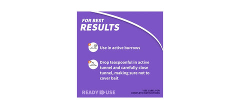 Residential use label on Bonide Revenge Moletox product