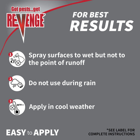 Bonide Revenge outdoor lawn and garden protection targets common yard-infesting pests.