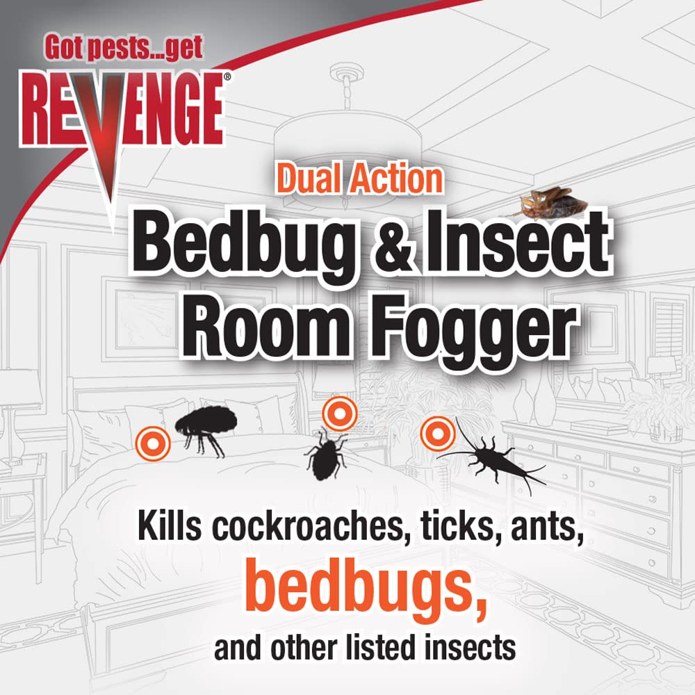 Ready-to-use Bonide Revenge fogger with no assembly required.