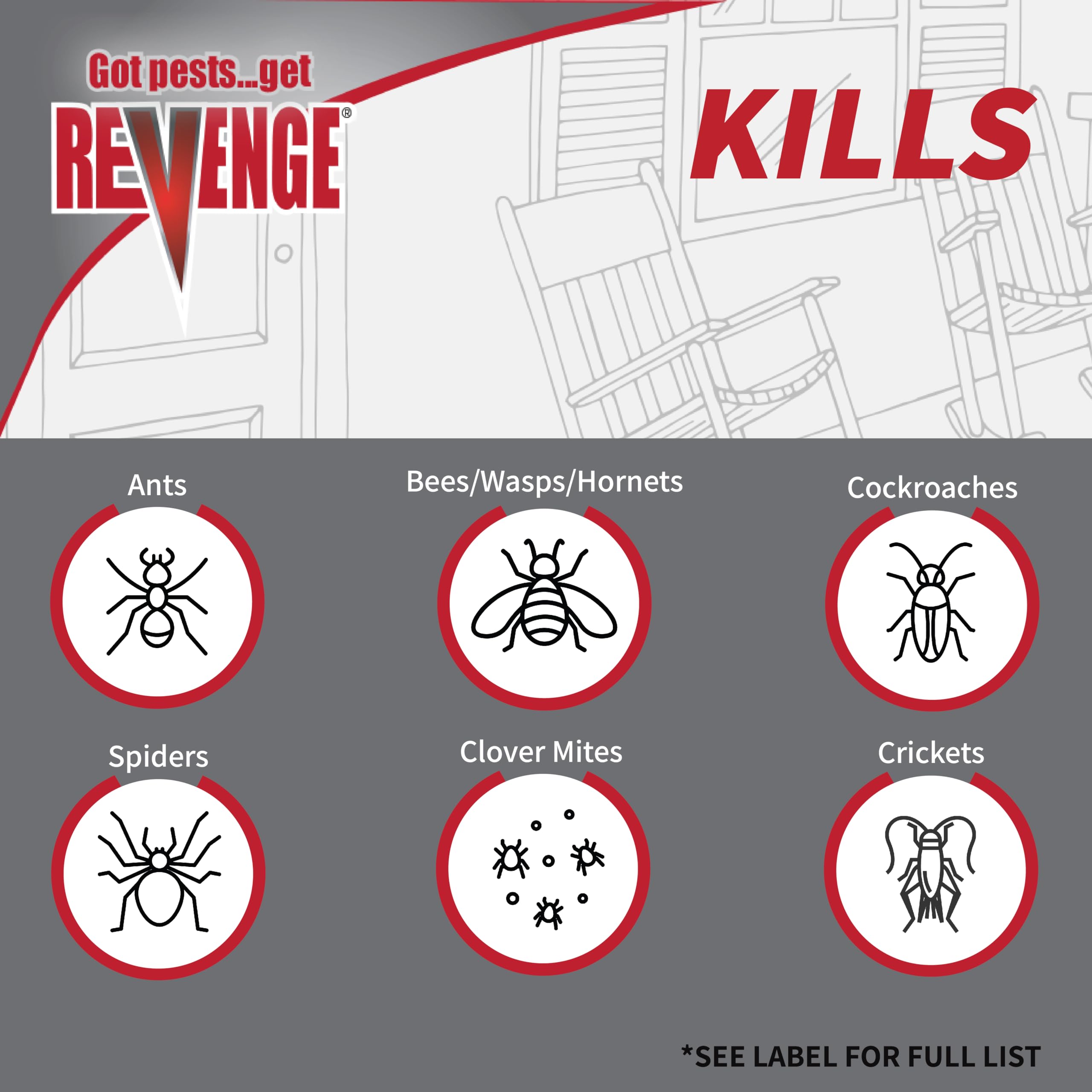Indoor-use view of Bonide Revenge Spider & Ground Bee Killer targeting cracks and crevices.