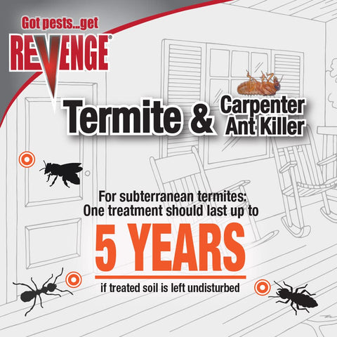 Bonide Revenge spray applicator used on exterior surfaces for quick results.
