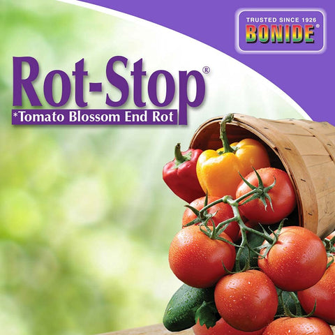 Outdoor garden setup with Bonide Rot Stop ready for post-rain spray.