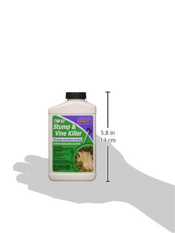 Bonide Stump-Out 8 oz concentrate bottle for home stump removal.