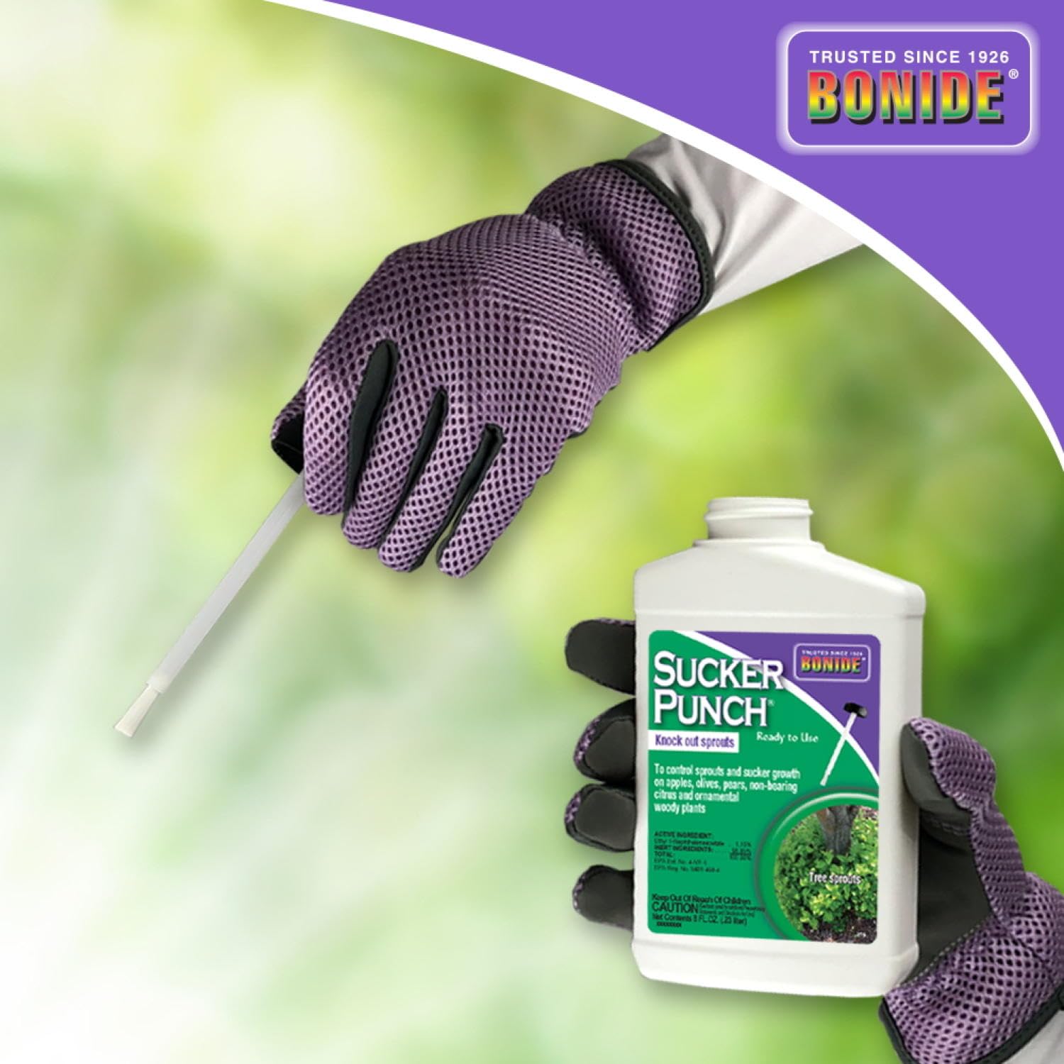 Bonide Sucker Punch improves spray penetration for pest control