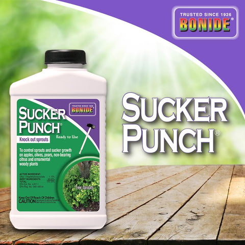 Bonide Sucker Punch works on ornamentals and woody trees