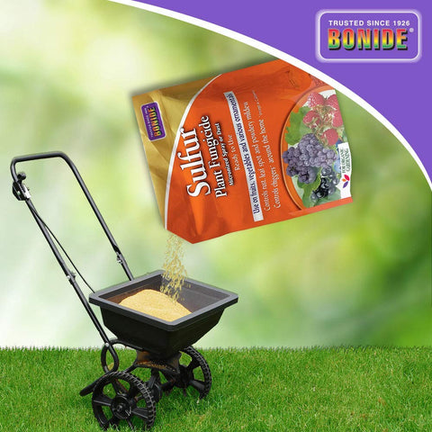Bonide sulfur fungicide used on ornamentals to prevent leaf spots