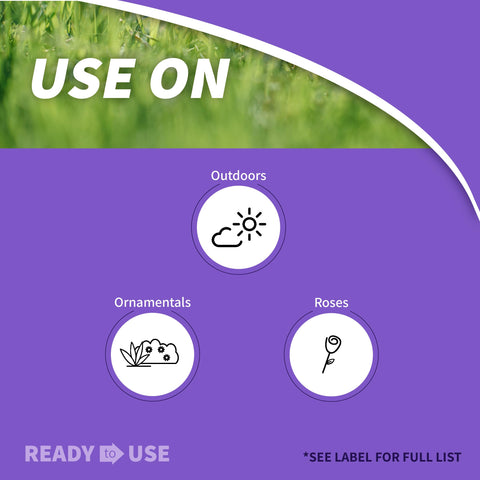 Bonide Systemic Insect Control granules on soil around a plant