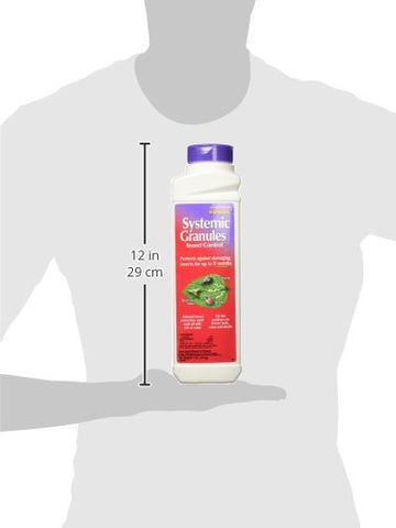 Bonide Systemic Insect Control granules distributed around root zone