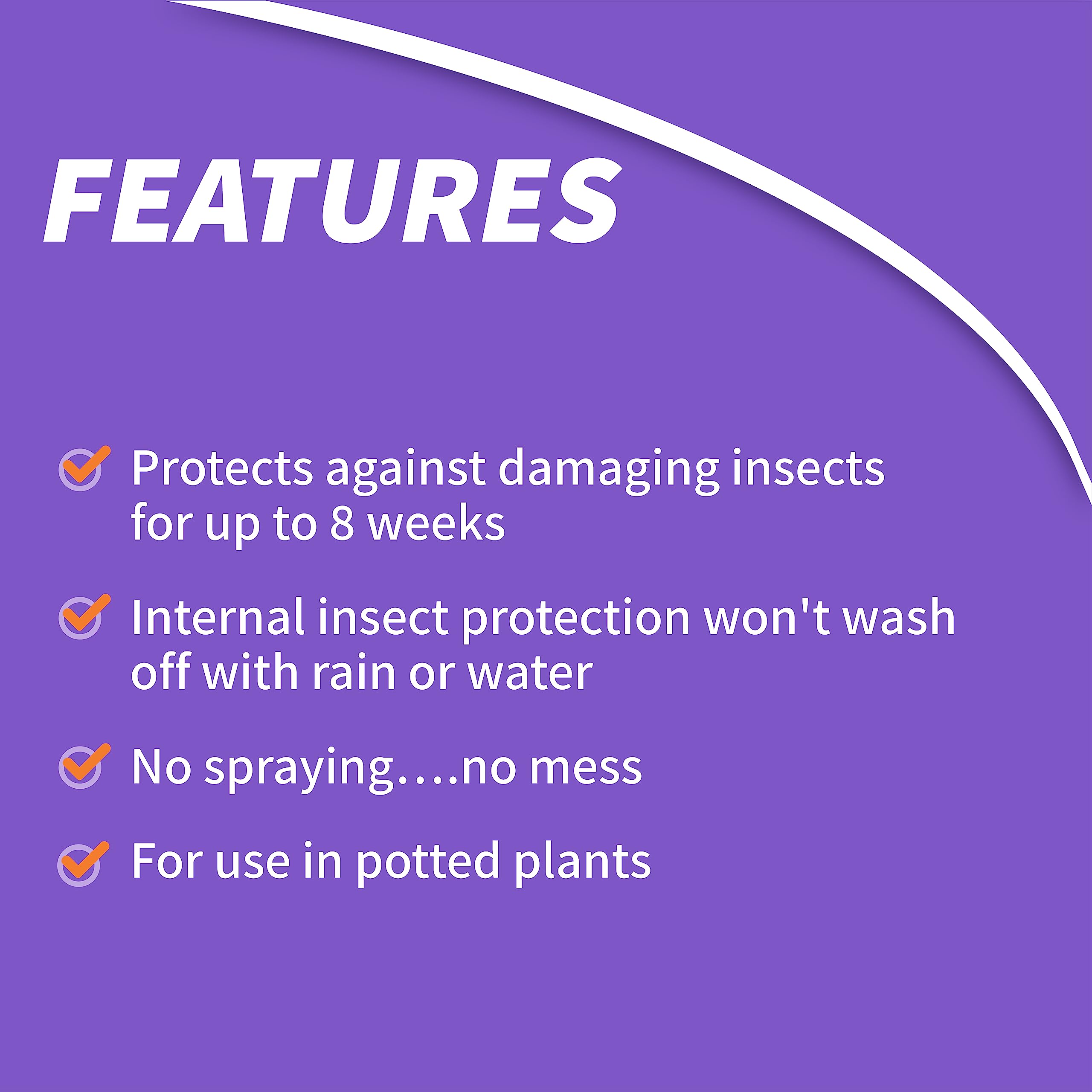 Granular treatment absorbed by plant roots shields against sap-feeding insects.