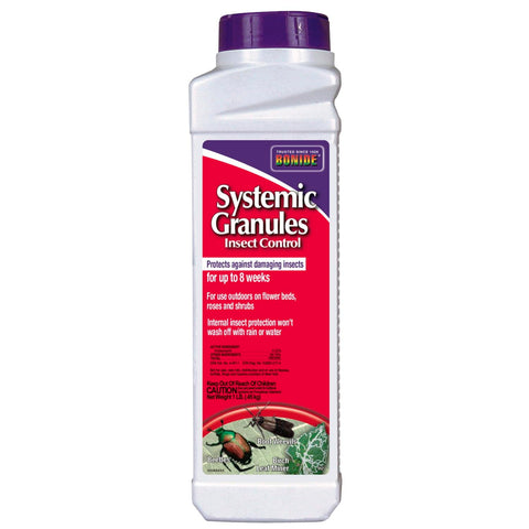 Bonide Systemic Insect Control granules, top view, ready-to-use for outdoor plants
