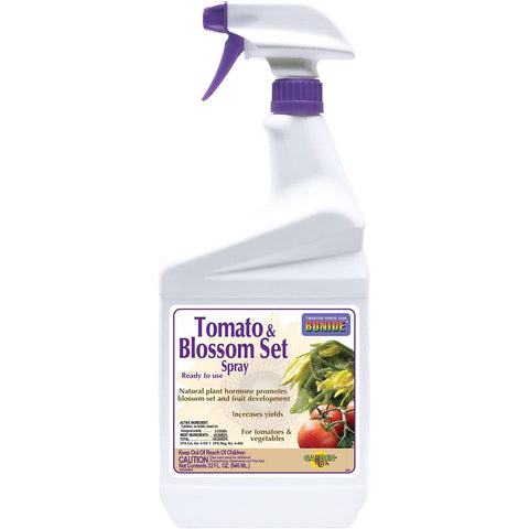 Bonide Tomato & Blossom Spray bottle ready-to-use promotes blossom set.