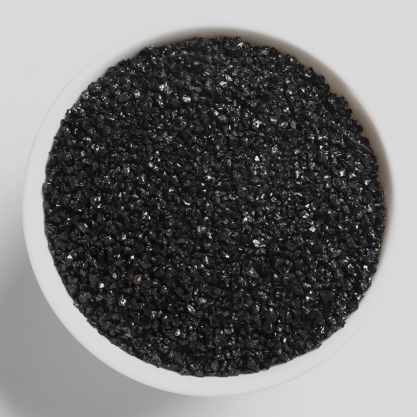 Boniosz black sand gravel top dress enhances succulent displays with a polished, natural look.