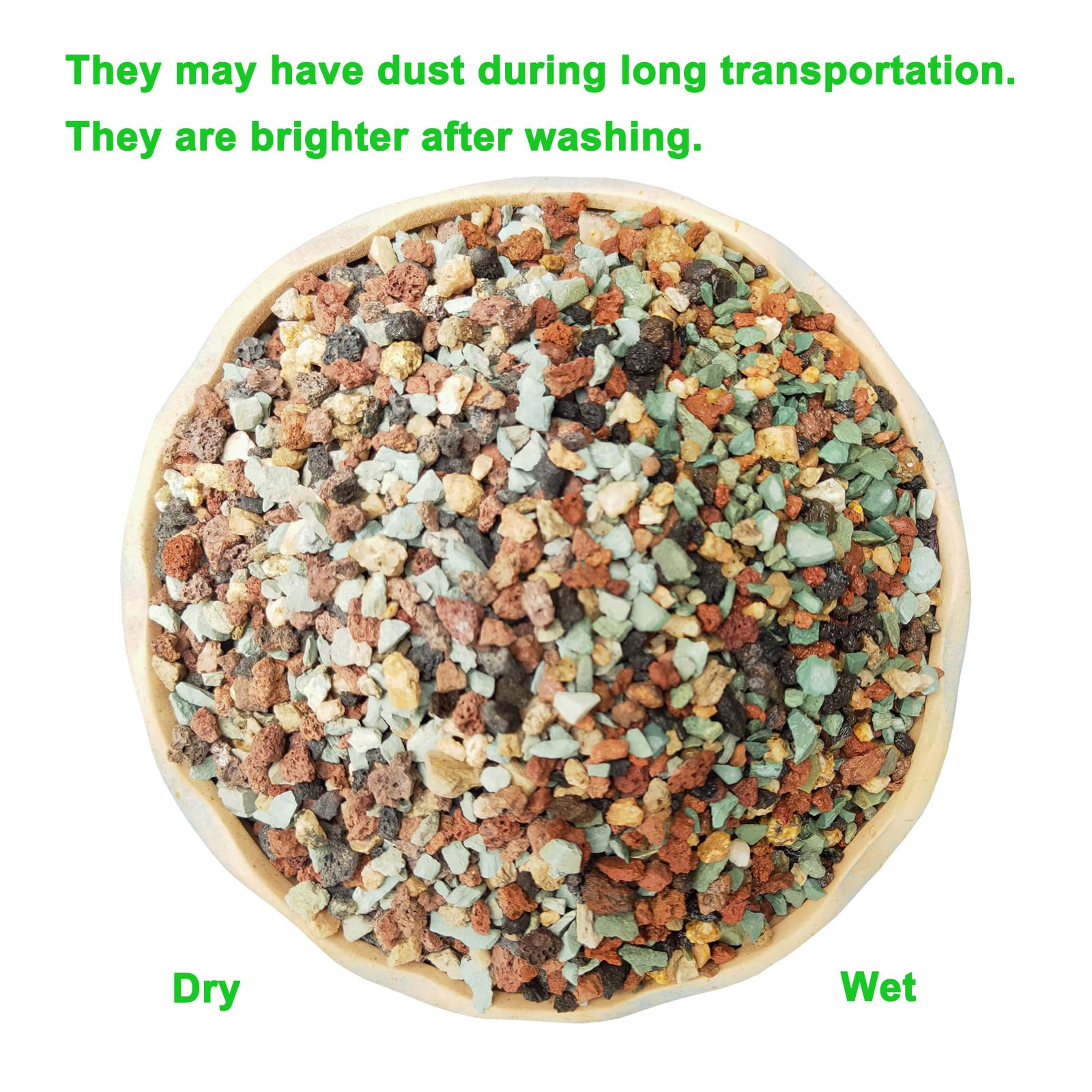Boniosz gritty mix with lava rock improves drainage and reduces overwatering risk.