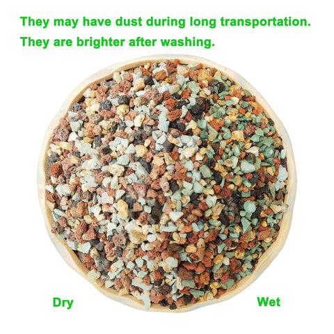 Boniosz gritty mix with lava rock improves drainage and reduces overwatering risk.