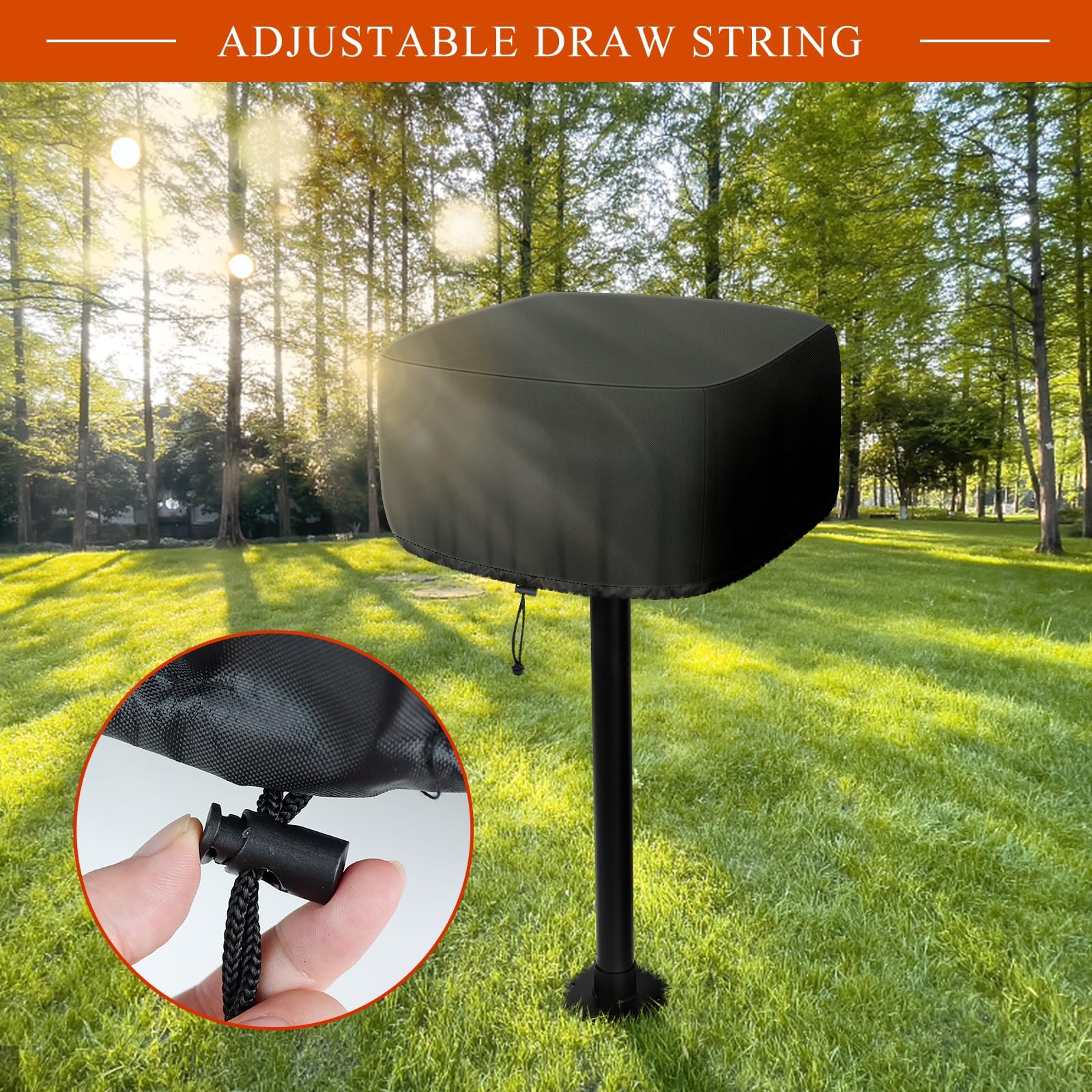Bonnary adjustable drawstring hem secures fit in windy conditions