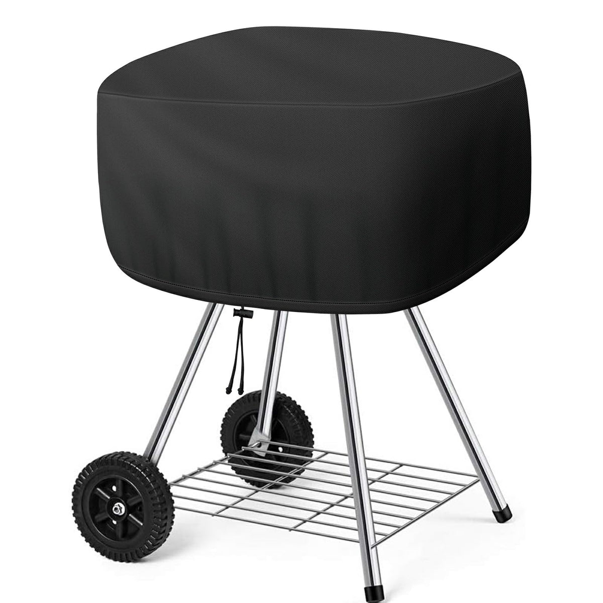 Bonnary outdoor 18-inch grill cover protecting rain and dust.