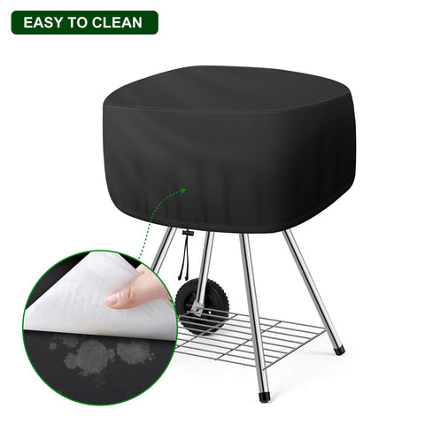 Bonnary Walk-A-Bout grill fits up to 21.5x21.5x14.5 inches.