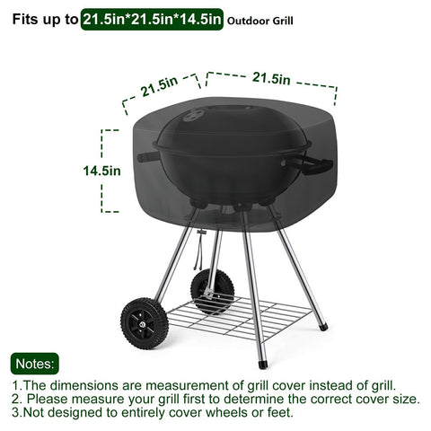 Bonnary waterproof Oxford fabric delivers durable weather protection for your grill.