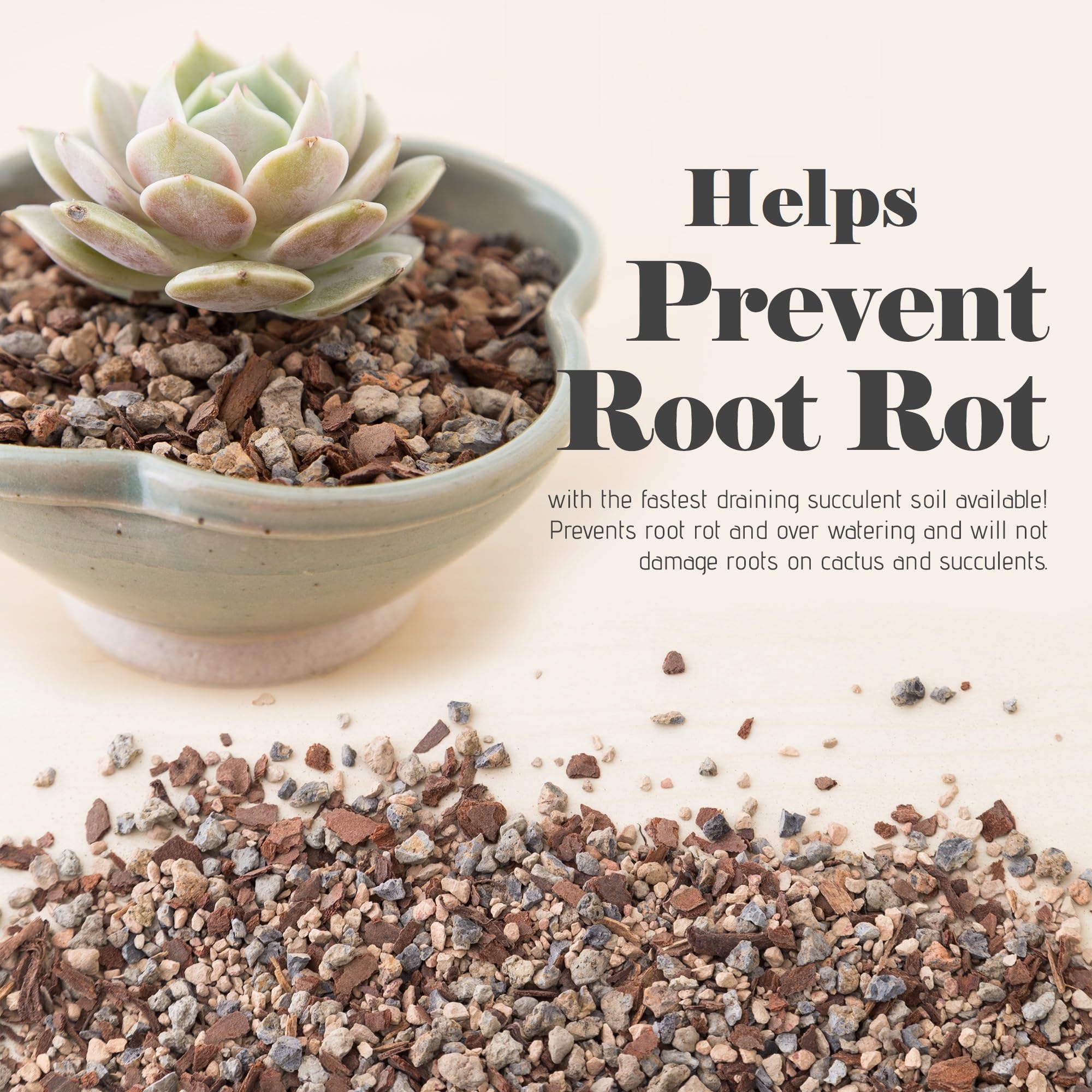 Bonsai Jack Jacks Gritty Mix texture closeup highlights airy particles improving drainage.