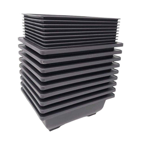 Bonsai Outlet 6-inch deep brown planter with tray for easy setup