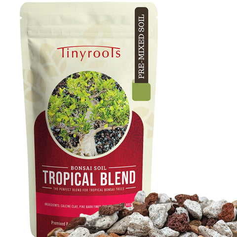 Bonsai Outlet Tinyroots ready-to-use bonsai soil bag for repotting.