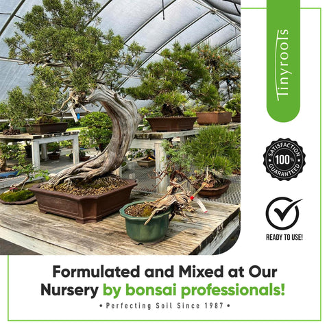Bonsai Outlet Tinyroots soil mix bag open for ready use