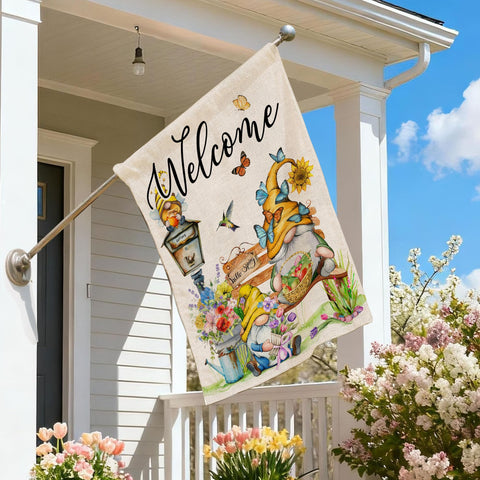 Bonsai Tree Outdoor Flag with top sleeve for easy hanging on standard poles