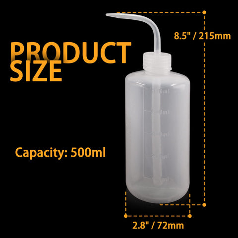 Bonsicoky 500ml squeeze bottle closeup highlighting clear plastic
