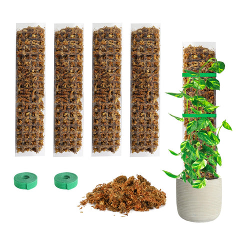 Bonviee moss poles 4-pack ready to support vertical growth for climbing plants