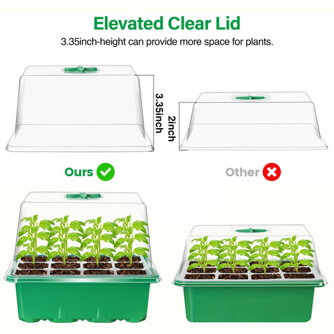 Bonviee clear cell tray lets you monitor root and shoot progress at a glance
