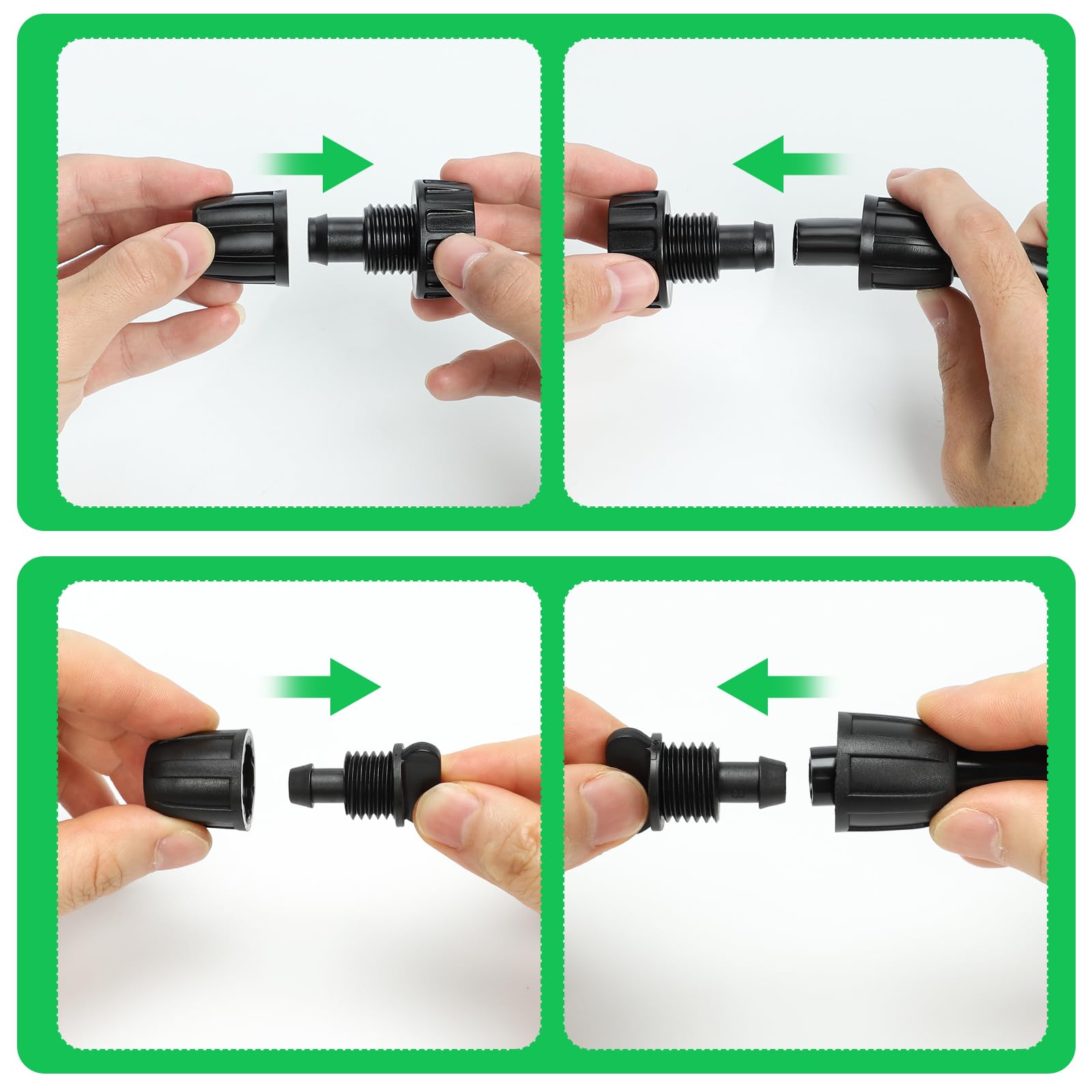 Bonviee drip irrigation fittings set for push-to-connect reliability in gardens