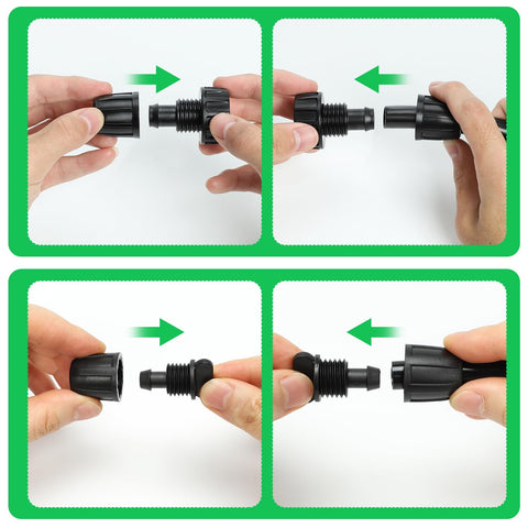 Bonviee drip irrigation fittings set for push-to-connect reliability in gardens
