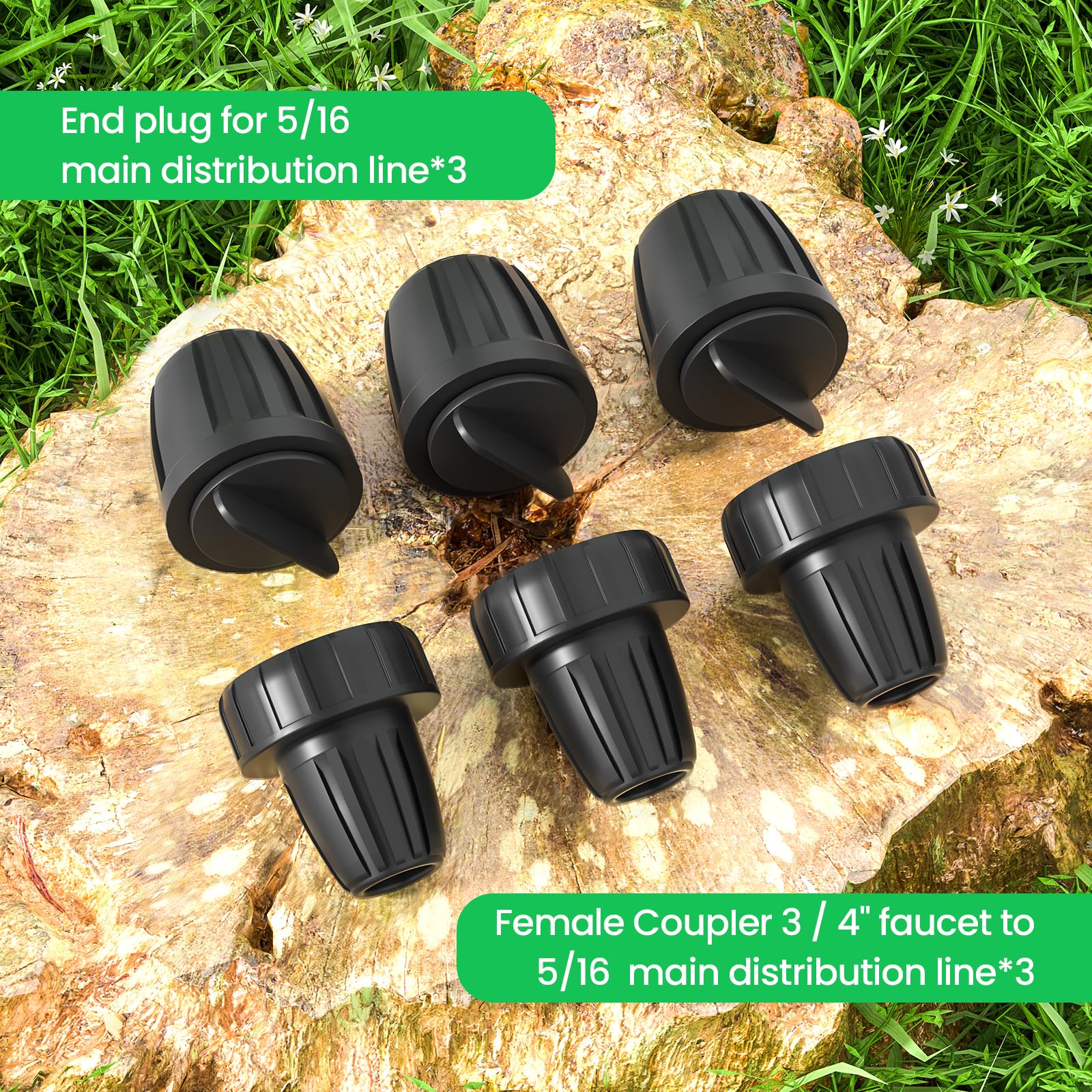 Bonviee packaging shows a 6-pack with adapters and plugs