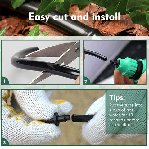 Bonviee durable PVC tubing withstands outdoor conditions.