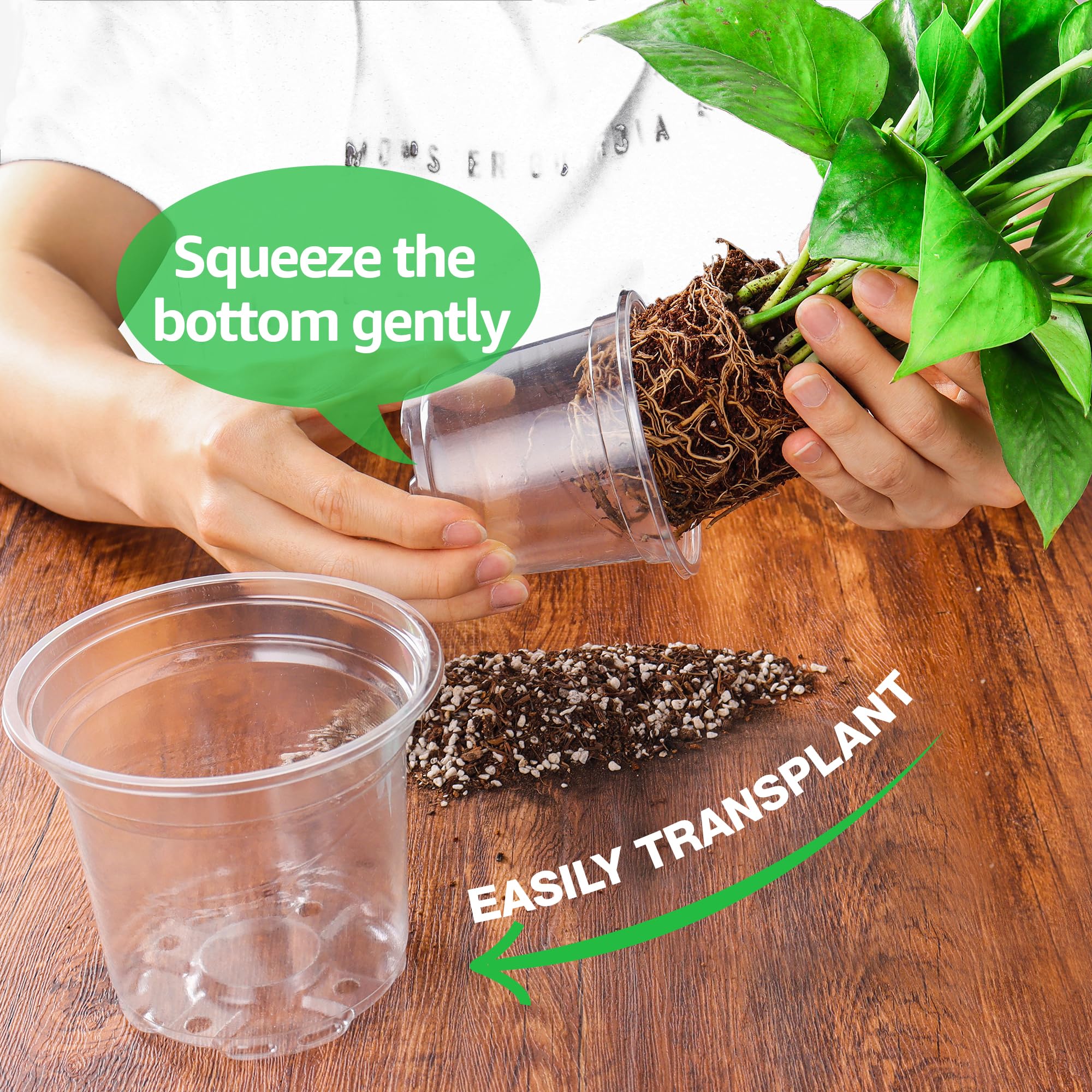 Bonviee durable reusable plastic pots for long-term gardening.