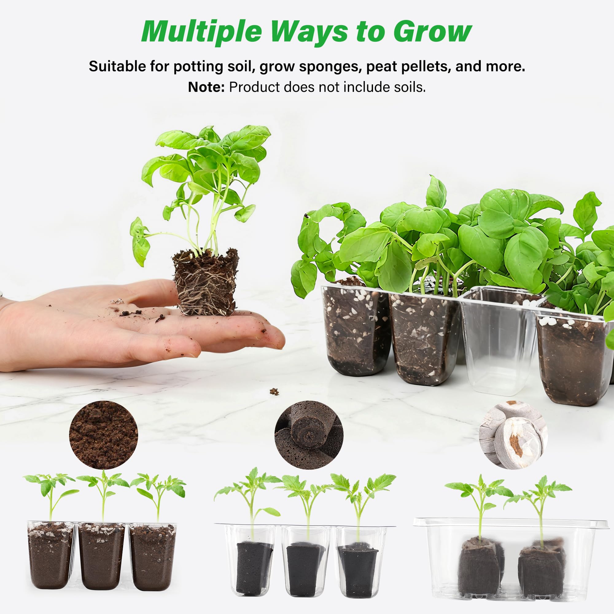 Bonviee durable reusable plastic designed for multiple growing seasons.