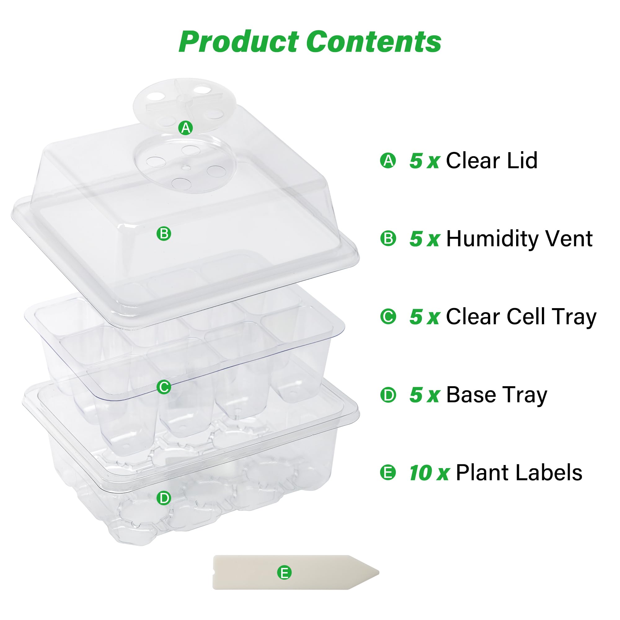 Bonviee humidity dome with adjustable vents helps control heat and moisture.