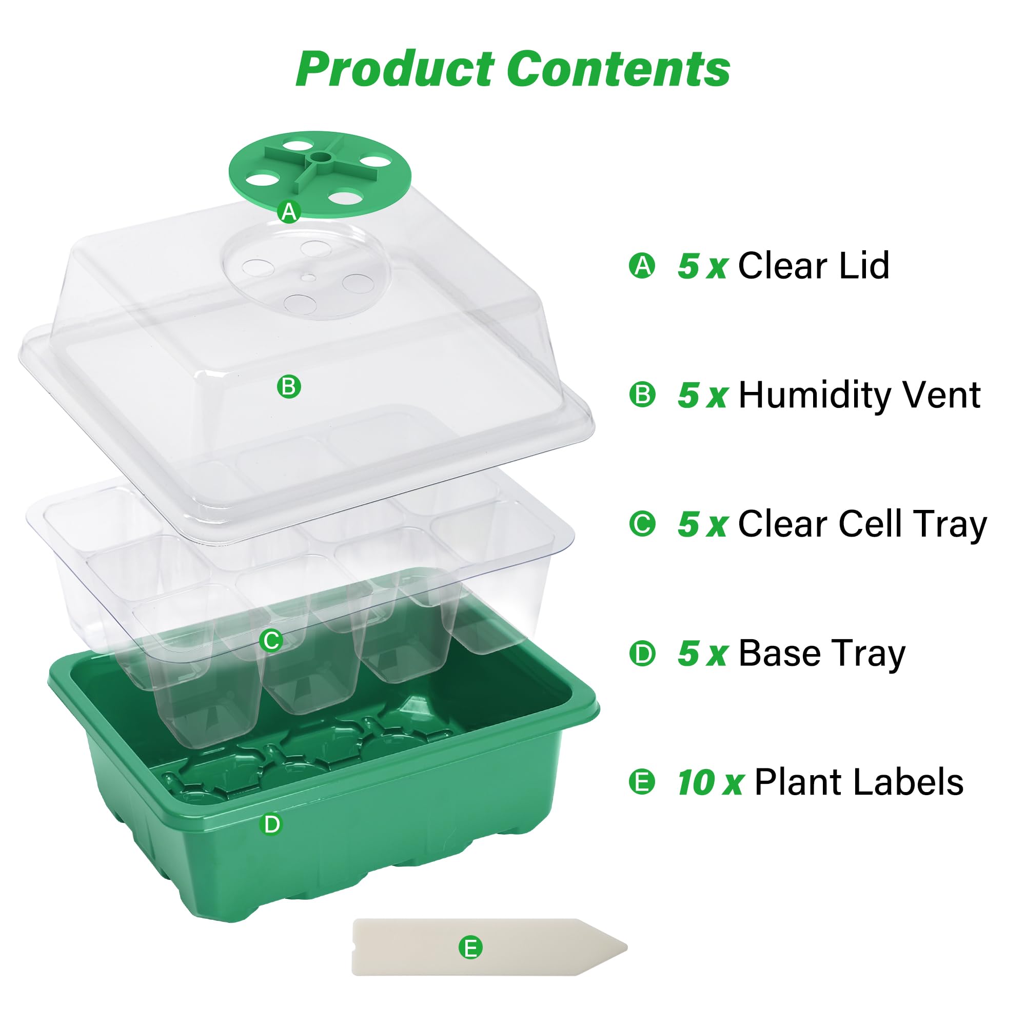 Bonviee adjustable humidity dome showing controlled germination conditions