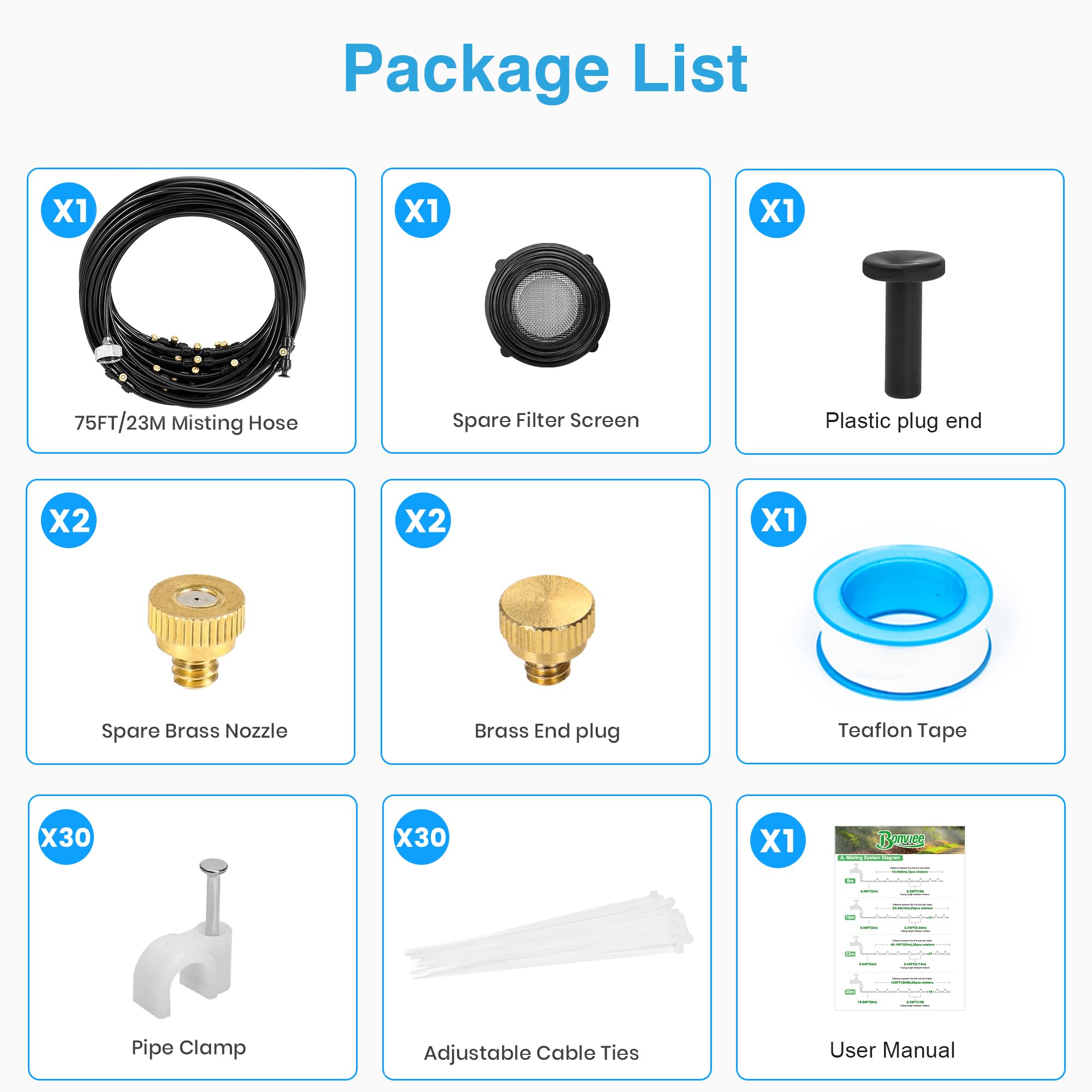 Bonviee push-to-connect fittings—fast, secure DIY installation outdoors.