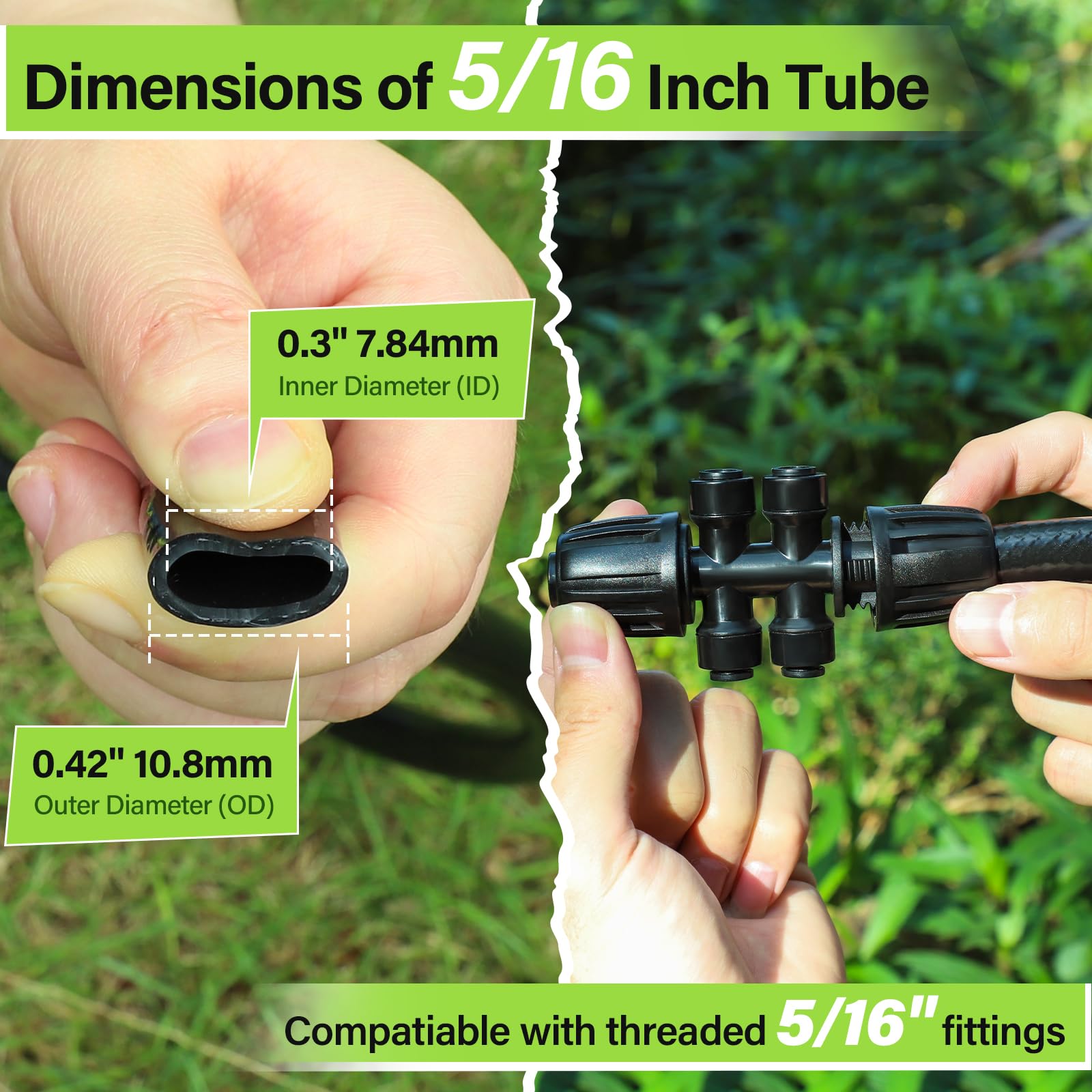 Bonviee quick coupler 4-way enables flexible connections for DIY irrigation projects