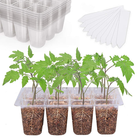 Bonviee seed starter tray with 12-cell layout for visible root growth
