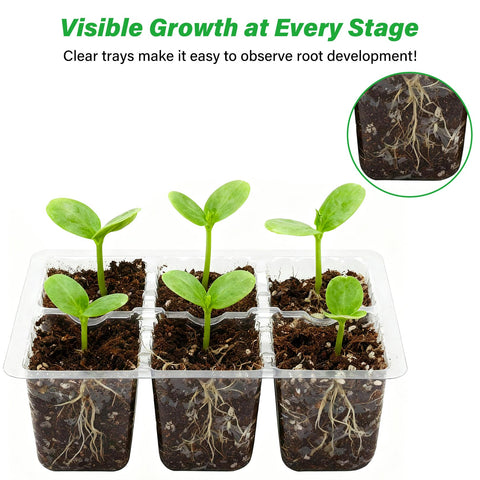 Bonviee seed starter tray reusable and durable for multiple planting seasons.