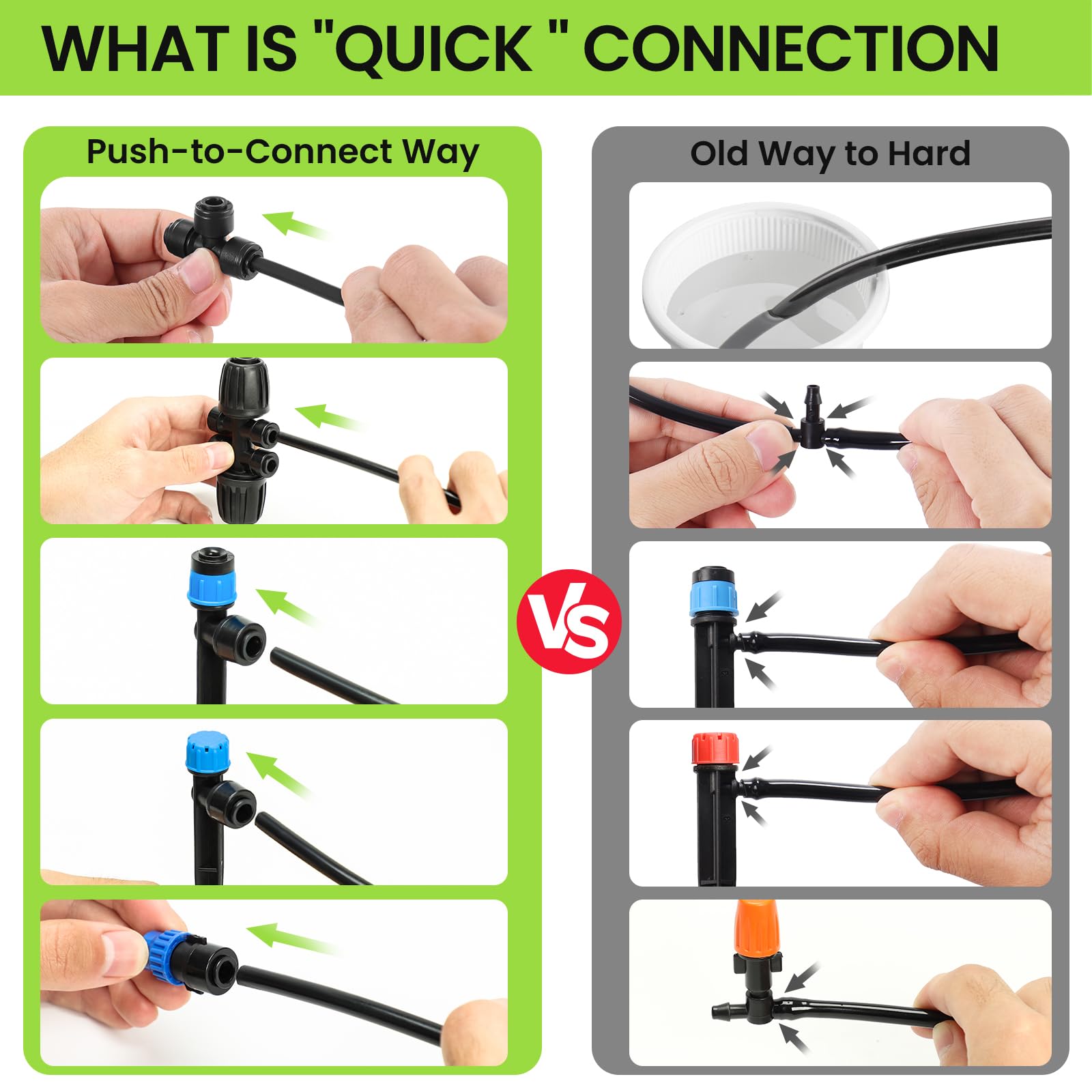 Bonviee timer compatibility enables automated watering schedules.