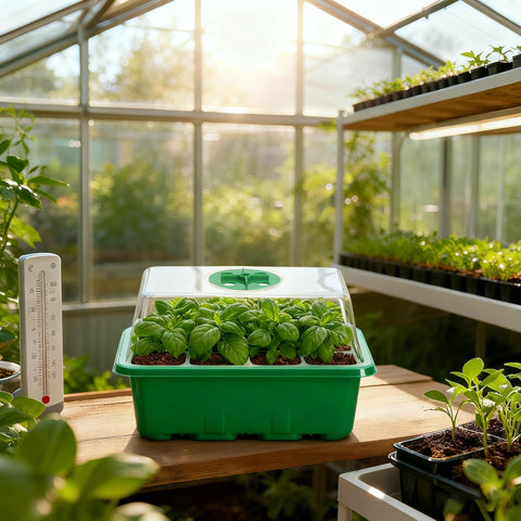 Bonviee tray setup enabling close observation of sprouting roots