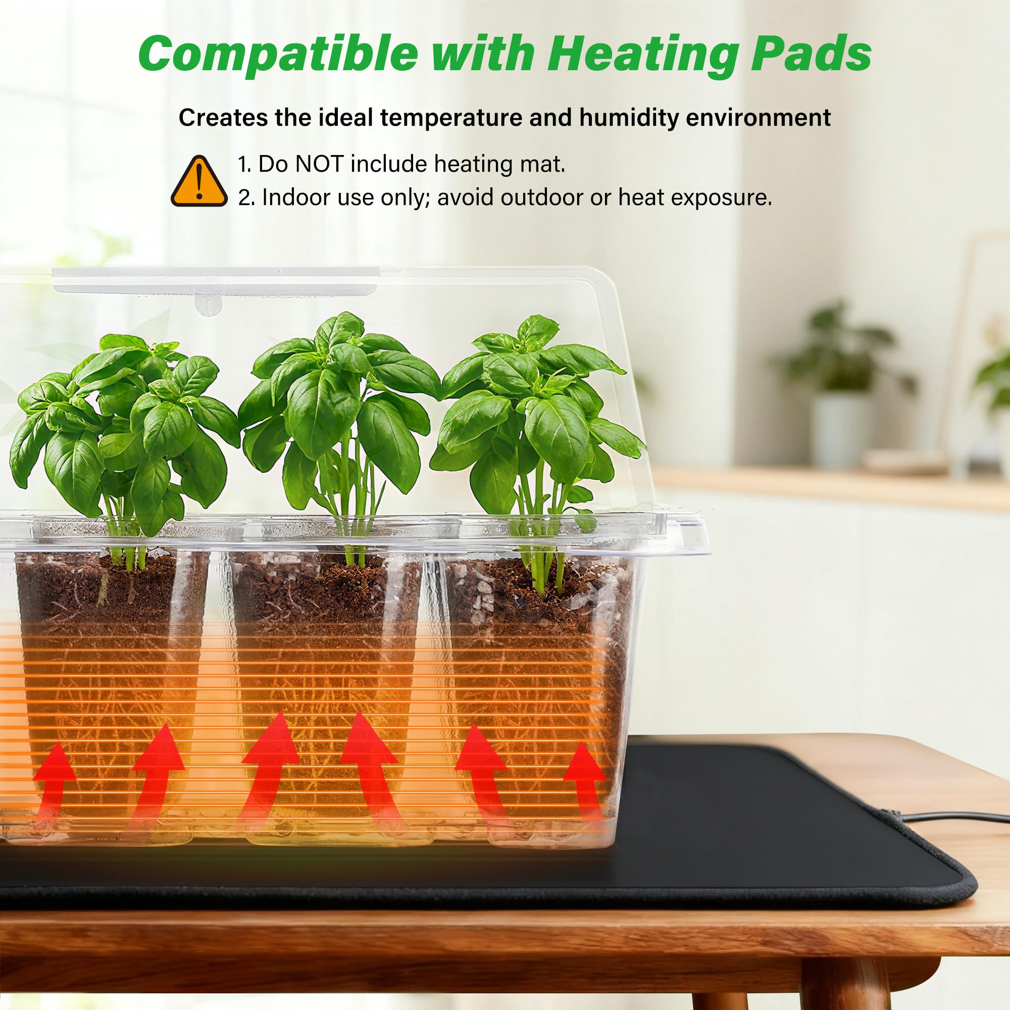 Bonviee windowsill-friendly design keeps seedlings organized and accessible.