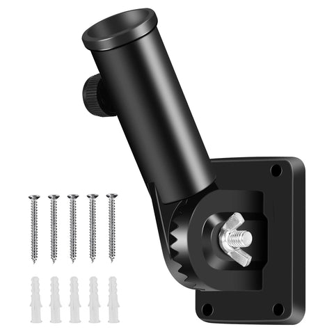 BONWIN 1in flag pole bracket installation on wall for outdoor flags.