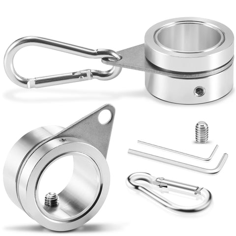 BONWIN 1-inch flag pole rings securing a 0.75–1.02 inch pole