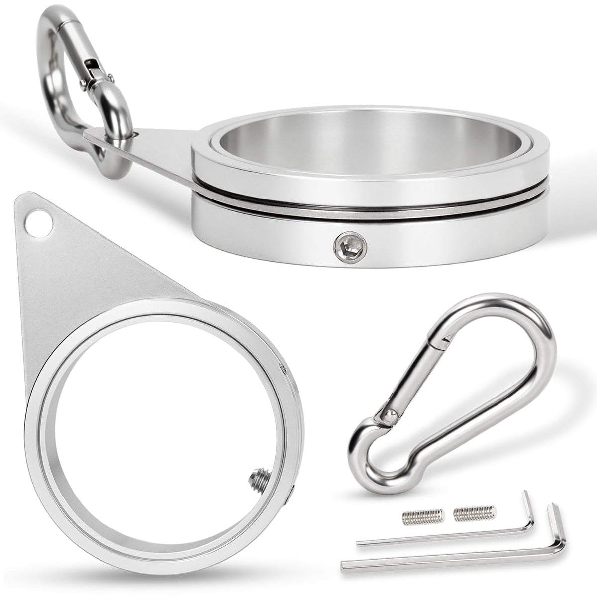 BONWIN 2in flag pole ring clip secures mounting on a pole