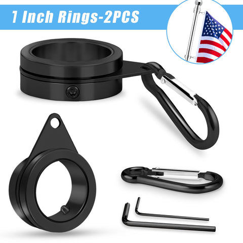 BONWIN 360 degree rotating ring shown on a flagpole for smooth motion.